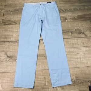 Polo Ralph Lauren Mens Stretch Straight Fit Chino Pants Light Blue Size 33x32